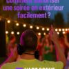DJ animant une soirée en extérieur avec des invités dansant sous des guirlandes lumineuses – L’Art Scène Animation Caen