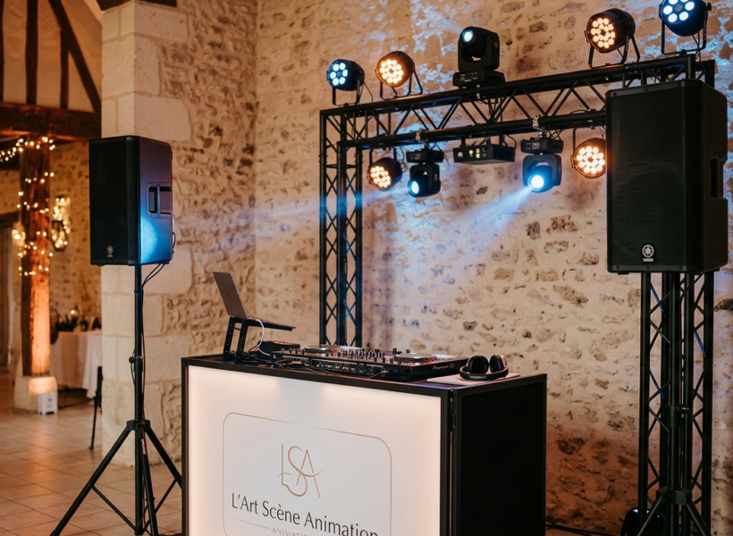 Location pack sono lumière Caen – Matériel professionnel L'Art Scène Animation